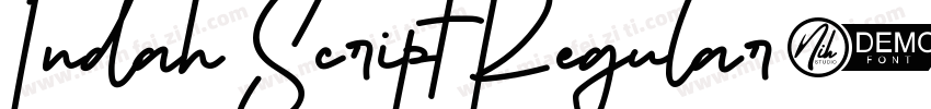 Indah Script Regular字体转换